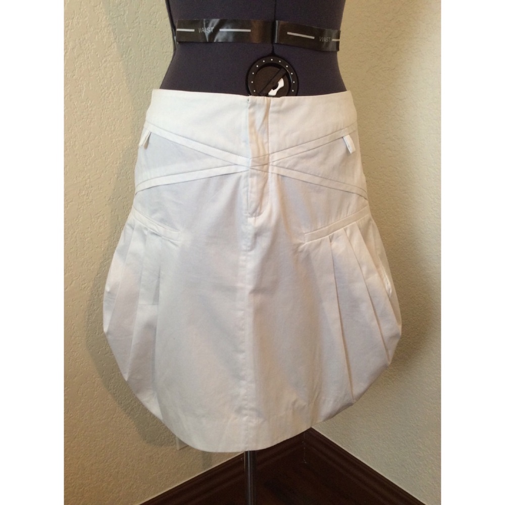 Bubble White Skirt